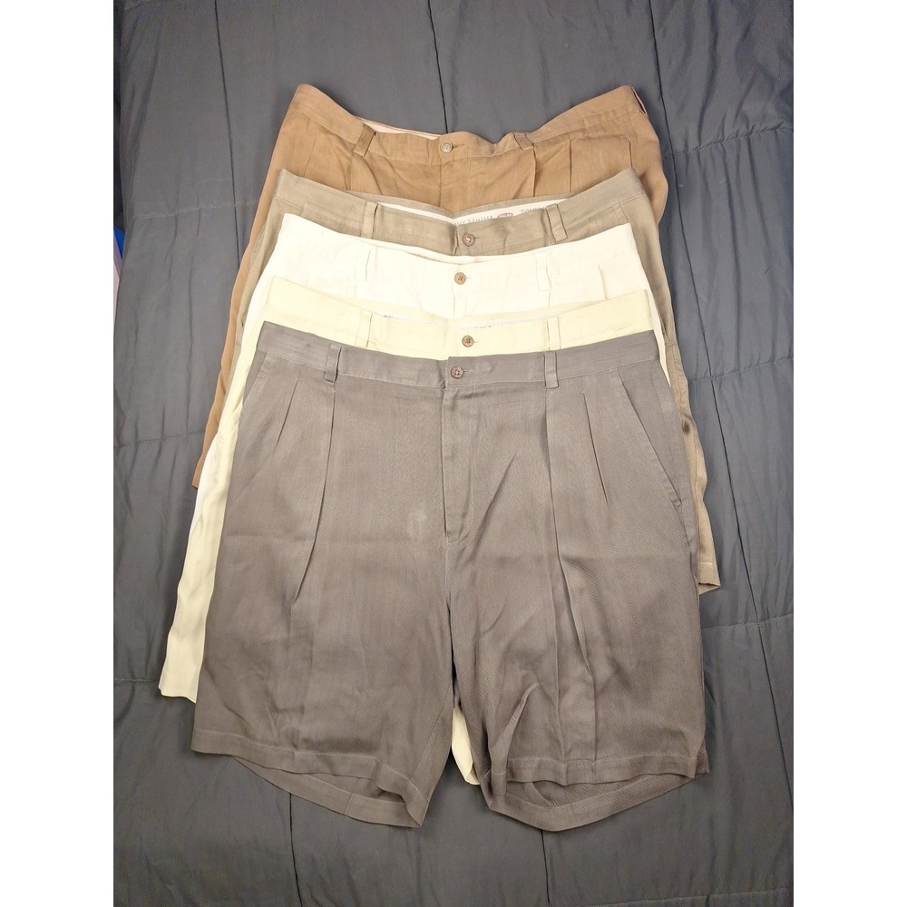 Lot‎ of 5 Tommy Bahama Pleated Silk Shorts Men's 40 Relax Golf Beach Resort